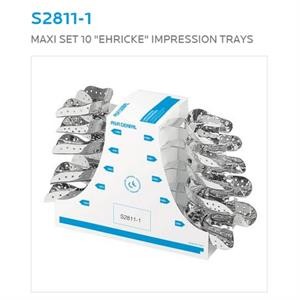Ложки слепочные без перфорации с бортиками, набор, S2811-1 / Asa Dental