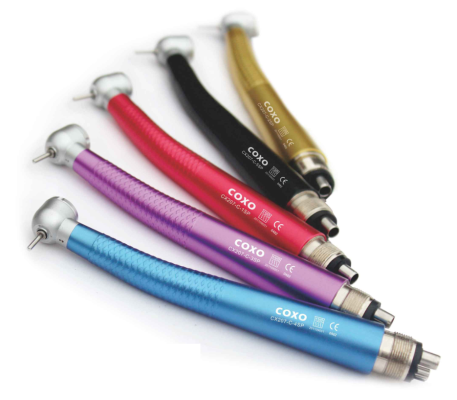 Наконечник турбинный CX207C1 Foshan Coxo medical 4х спрей цветной (Китай)