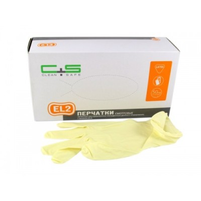 Перчатки латексные текстурированные Clean+Safe, ХL (50пар)