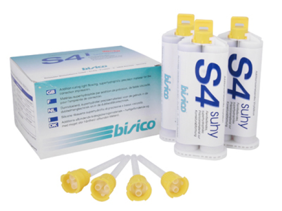 Супергидрофильный коррегирующий материал Bisico S4, 6 картриджей по 50 мл