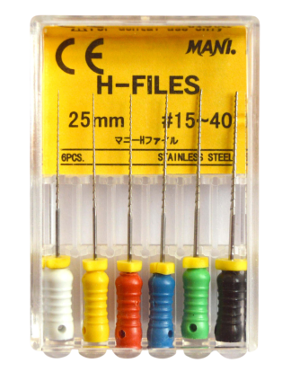 Н-Файл / H-Files №15-40, 25мм, (6шт), Mani / Япония