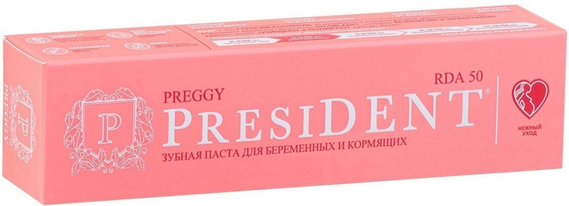Зубная паста PROFI PREGGY, 50 мл (PRESIDENT)