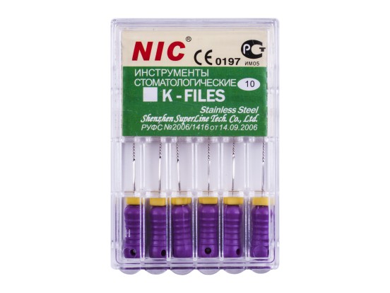 К-файл 10-25мм  6шт.  / NIC