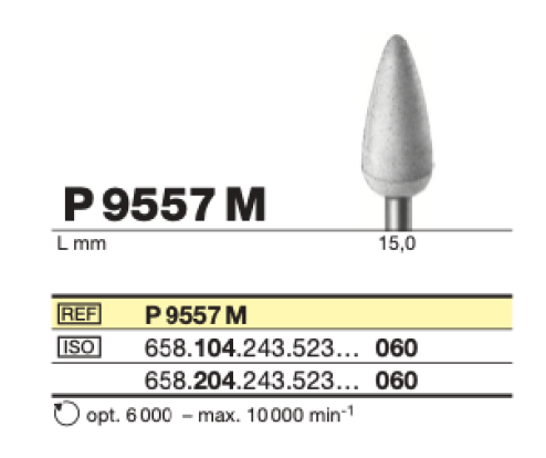 Полировочный бор универсальный D+Z / P 9557 M 104.060