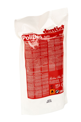 Дезинфицирующие салфетки PoliDes сменный блок, 100 штук
