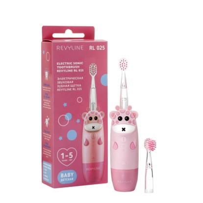 Зубная щетка Электрическая Звуковая Revyline Baby RL 025 Pink