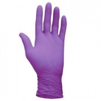 Перчатки Blossom нитриловые фиолетовые, М текстурированные   (50пар)
