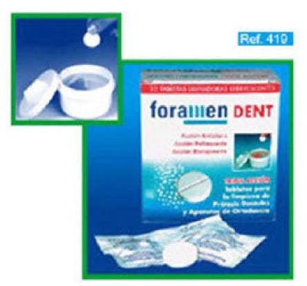 Таблетки для очистки ортодонтических конструкций и съемных протезов 3 в 1, Foramen, артикул 419
