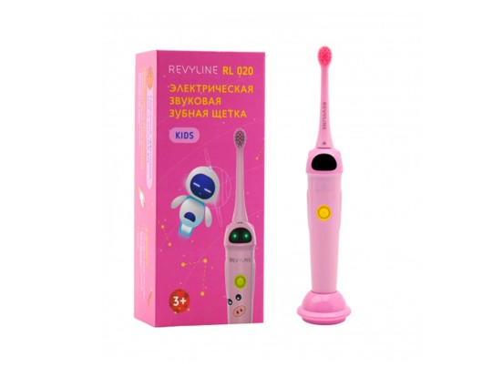 Электрическая звуковая зубная щетка Revyline RL 020 KIDS Pink