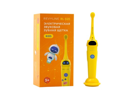Электрическая звуковая зубная щетка Revyline RL 020 KIDS Yellow