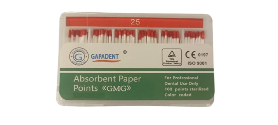 Бумажные штифты GMG 04 №25, (100шт), GAPADENT / Китай