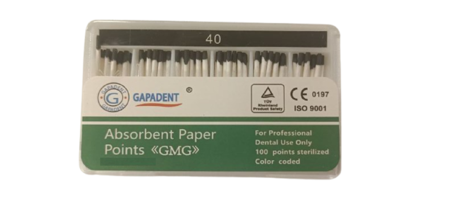Бумажные штифты GMG 04 №40, (100шт), GAPADENT / Китай