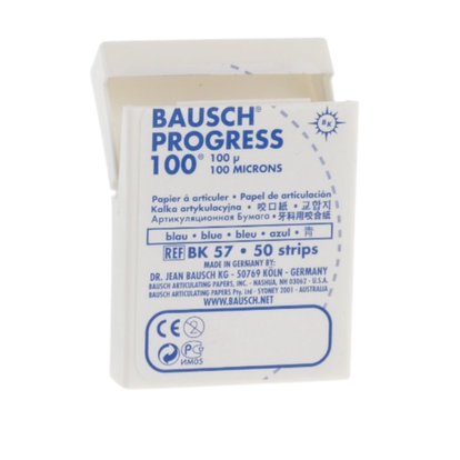 Артикуляционная бумага Bausch ВК 57 синяя, 50 шт.(Bausch)