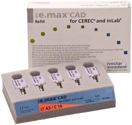 ИПС e.max Блок PS CAD for CEREC and inlab Multi BL3 C14, 5шт/IVOCLAR