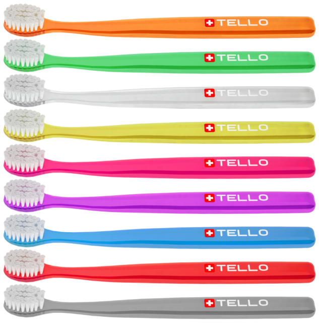 Зубная щетка TELLO Brush Soft 4920 Adults набор 3 штуки